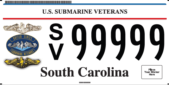 U.S. Submarine Veterans Plate