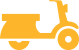 Yellow moped