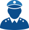 Blue military person