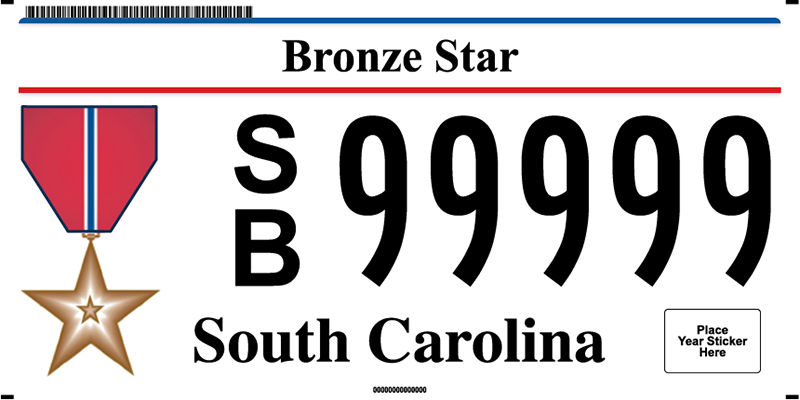 Bronze Star plate