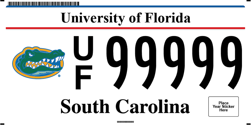 University of Florida plate