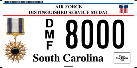 Air Force Distinguished Service Cross plate